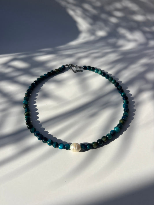 Meris Necklace | Blue Tiger Eye